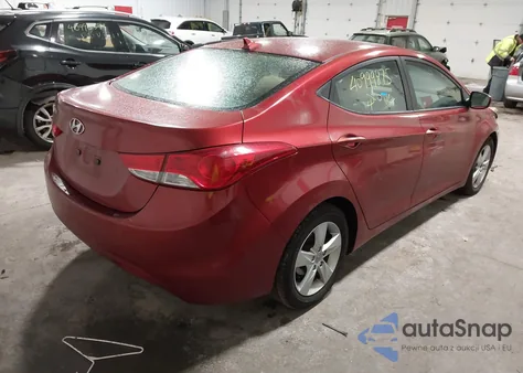2013 Hyundai Elantra Gls z USA, uszkodzony, nr VIN 5NPDH4AE2DH326211